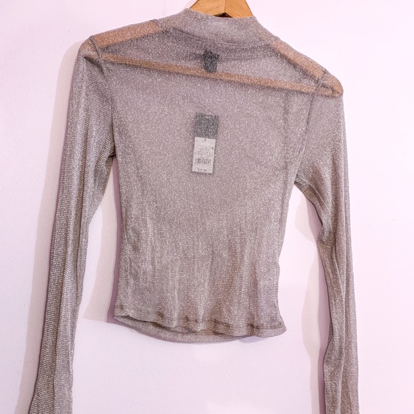 Glitter Transparent Turtleneck - Stretchy - Small - Wild Fable - Picture 1 of 7